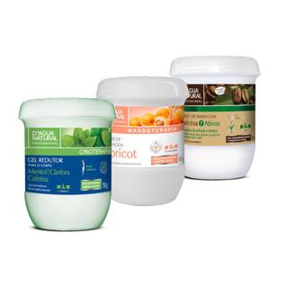 Kit creme redutor cafeina 7 ativos creme apricot crioterapico