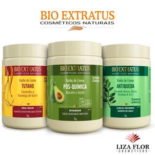 Kit Cronograma Bio Extratus 1kg PósQuímica Tutano Jaborandi