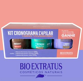 Kit Cronograma Capilar Cabelos Desvitalizados 250g