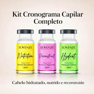 Kit Cronograma Capilar Hidratação, Nutrição E Reconstrução