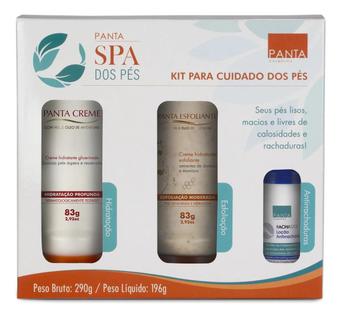 Kit Cuidados dos Pés Panta Spa dos Pés Hidratação Corporal e Tratamento para Pés com Racha
