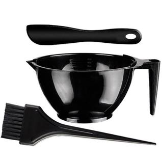 Kit Cumbuca Para Tintura Progressiva Com Espatula e Pincel + 6 Presilha Crocodilo