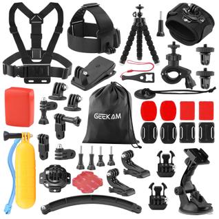 Kit de acessórios para câmeras de ação GoPro compatível com GeeKam