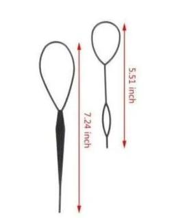 Kit de acessórios para fazer penteados rápido coque trança fácil