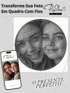 Kit De Artesanato: Transforme Sua Foto Em Quadro Com Fios