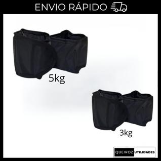 Kit de caneleira par 5kg + 3kg - Academia - Pilates - Exercicios - exercício funcional