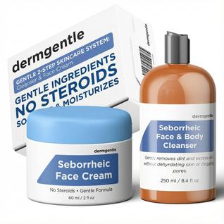 Kit de Creme Facial e Limpador Dermgentle para Pele Sensível 310 ml