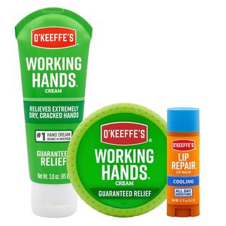 Kit de Cuidados para Mãos e Lábios O'Keeffe's Working Hands