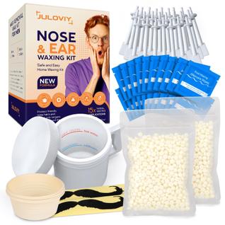Kit de depilação para nariz e ouvidos Juloviy Super sem dor com 100 g de cera