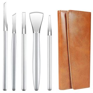 Kit de faca de pedicure para unhas encravadas CHICREEN 5 unidades com bolsa