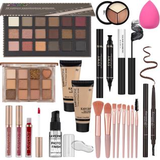 Kit de maquiagem KAVCENT para mulheres adolescentes com base de sombra