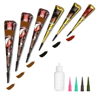 Kit de tatuagens temporárias wumawu, 6 unidades de pasta de tatuagem semipermanente
