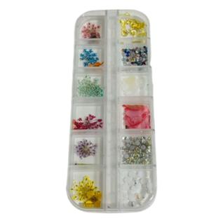 Kit Decoração Variadas de Unhas Coloridas  Real Love