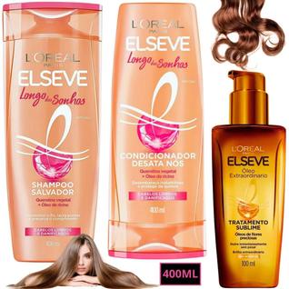 Kit Elseve Glycolic Gloss Hidra Oleo Extraordinario Sonhos