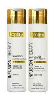 Kit Escova Progressiva Sem Formol Toplife Profissional 2x300ml