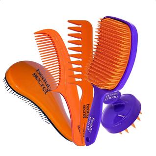 Kit Escovas e Pentes Completo com Massageador Beauty Secret