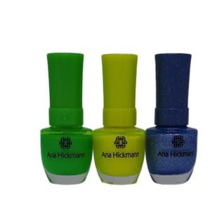 Kit Esmalte Ana Hickmann Coleção Copa do Mudo 3 unid.