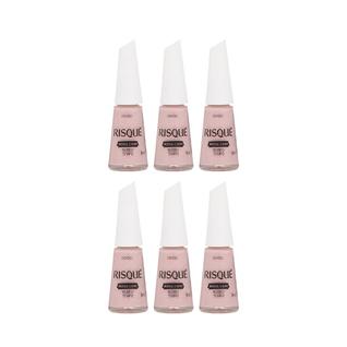 Kit Esmalte Nude Risqué Nudeu Tempo Cremoso 8ml - 6 Un