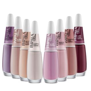 Kit Esmaltes Coleção A Cor da Sua Moda Tons Nude Impala