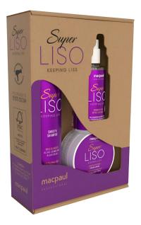 Kit Feminino Super Liso ( Shampoo, Mascara E Finalizador)