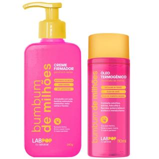 Kit Firmador e Oleo Termogenico Bumbum de Milhões Labotrat Combate Estrias e Celulites Ace