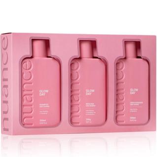 Kit Glow Day Hair Care Nuance Professional Box c/ 3 Produtos