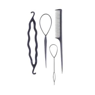Kit Hair Magic 4 em 1 Agulha e Coque Mágico Cabelo