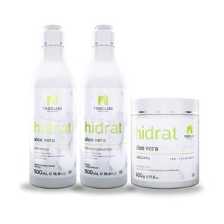 Kit Hidratação Aloé Vera Cabelos Oleosos 3 itens Tree Liss
