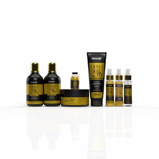 Kit Home Care Completo de Remineralização e Hidratação Ouro 24K