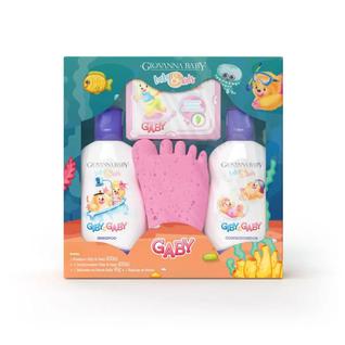 Kit Infantil Giovanna Baby Gaby Hora Do Banho Rosa Com Sabonete Vegetal