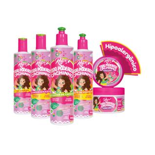 Kit Infantil para Cabelos Cacheados Todo Poderoso Cachinho Corpo Dourado com Manteiga de R