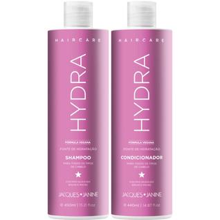 Kit Jacques Janine Hydra  Shampoo e Condicionador Hair Care 450ml  Hidratação Profunda e M