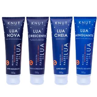 Kit Knut Tratamento Fases da Lua Cronograma Capilar 4 Máscaras Hidratação Nutrição Reconst