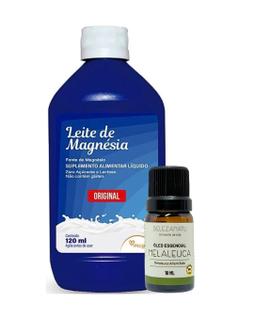 Kit Leite de Magnésia e OE Melaleuca 10ml belezantu