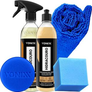 Kit Limpeza e Hidratação do Couro Jaqueta Bota Sofa Carro Moto Caminhão Hidracouro Higicou