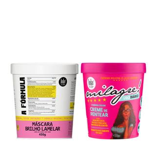 Kit Lola A Fórmula Máscara 450ml e Milagre Creme para Pentear 450ml