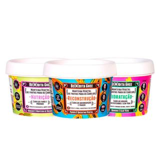 Kit Lola Cometics - Máscara de Hidratação e Máscara de Nutrição e Máscara de Reconstrução 