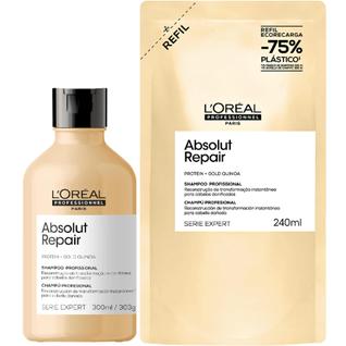 Kit Loreal Absolut Repair - Shampoo 300ml e Refil 240ml
