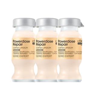 Kit loreal ampola powerdose repair lipidium 10 ml - 3 unidades