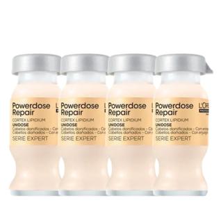 Kit loreal ampola powerdose repair lipidium 10 ml - 4 unidades