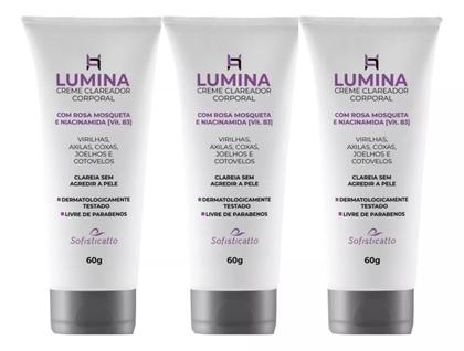 Kit Lumina Creme para Clarear Manchas nas Axila e Virilha  - 3 Unidades
