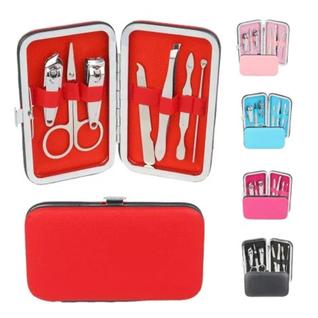Kit manicure com cortador de unha + pinca de sobrancelha e acessorios 7 pecas no estojo
