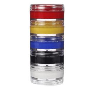 Kit Maquiagem Tinta Cremosa 5 Cores Primárias Facial - 20g