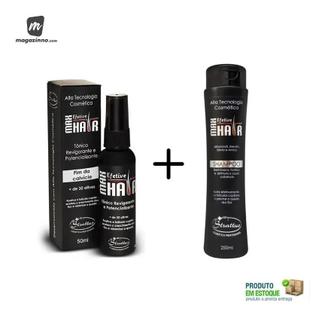 Kit Max Efetive Hair Tônico 50ml + Shampoo P/ Calvície 250ml