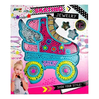 Kit Miçangas Infantil Para Fazer Pulseiras E Colares Patins