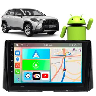Kit Multimídia Android 9 Polegadas Corolla Cross 2020-2023 CarPlay
