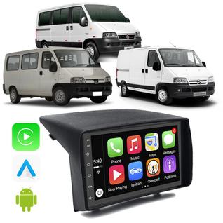 Kit Multimidia Android Carplay Ducato Boxer Jumper  2006-2015 7 Pol GPS TV