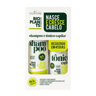 Kit nasce e cresce acelera cabelo estimula o crescimento contra queda e calvice sh 300ml e