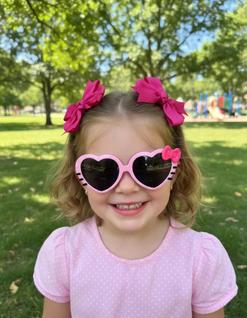 Kit Óculos E 2 Laços Para Cabelo Infantil