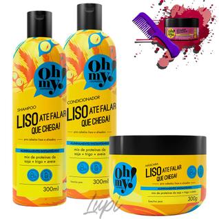 Kit Oh My Liso Até Falar Que Chega 300ml 3 Itens
